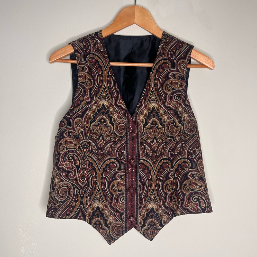 Vera Bradley Vintage Paisley Vest Size M